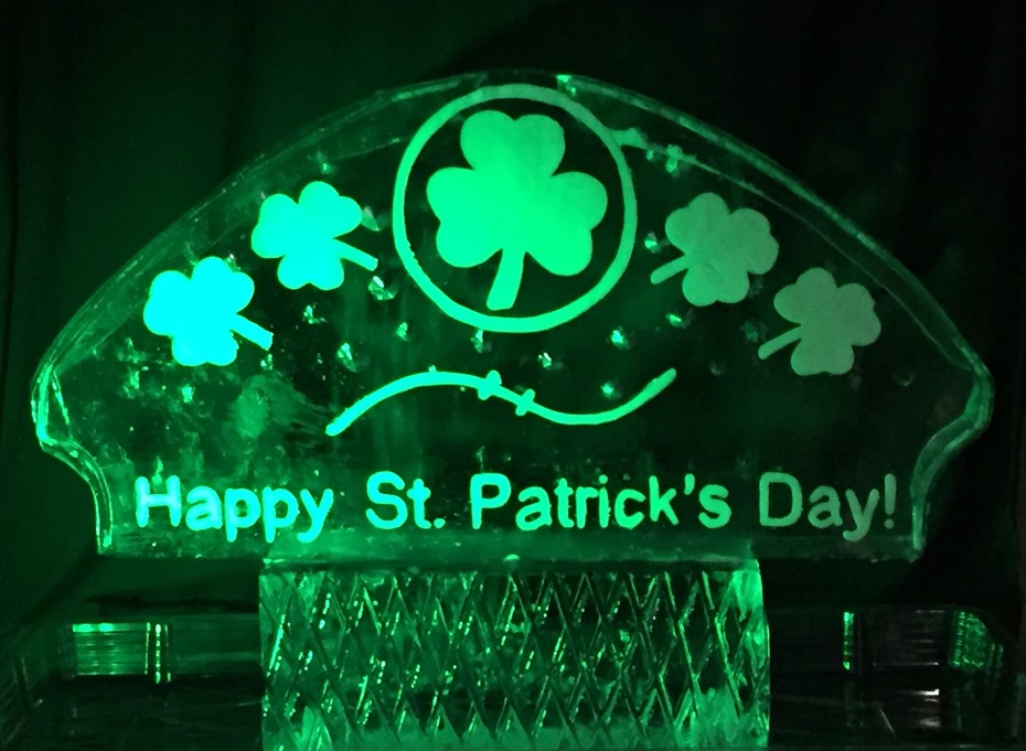Happy St. Patrick's Day in Ice